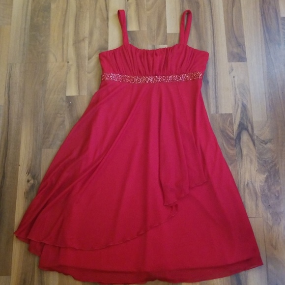 Girls Red Formal Dress